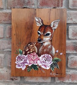 duvar dekoru ahşap boyama