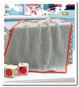 orgu bebek puset battaniyesi 1