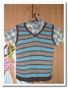 yatay cizgili orgu erkek cocuk suveteri 1